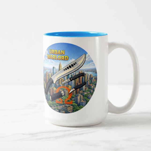 Caneca De Café Em Dois Tons Urban Warlord (Circular) (Direita)