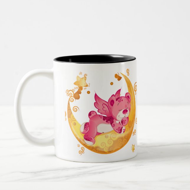 Caneca De Café Em Dois Tons ursinho (Esquerda)