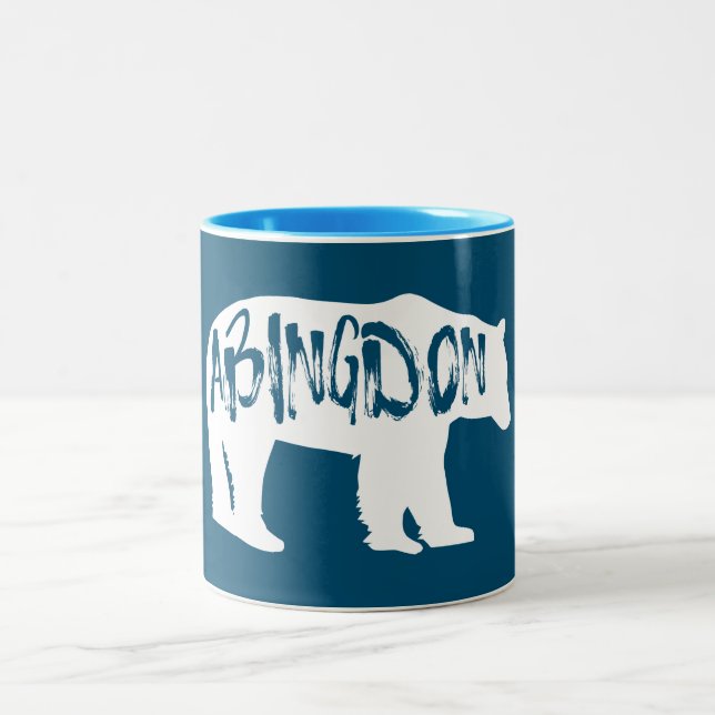 Caneca De Café Em Dois Tons Urso Abingdon Virgínia (Centro)