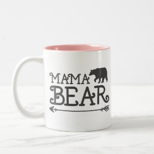 Caneca De Café Em Dois Tons Urso da mamãe