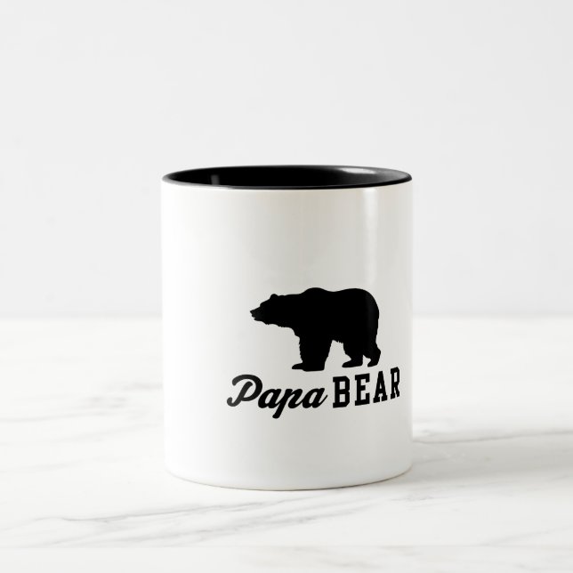 Caneca De Café Em Dois Tons Urso da papá (Centro)