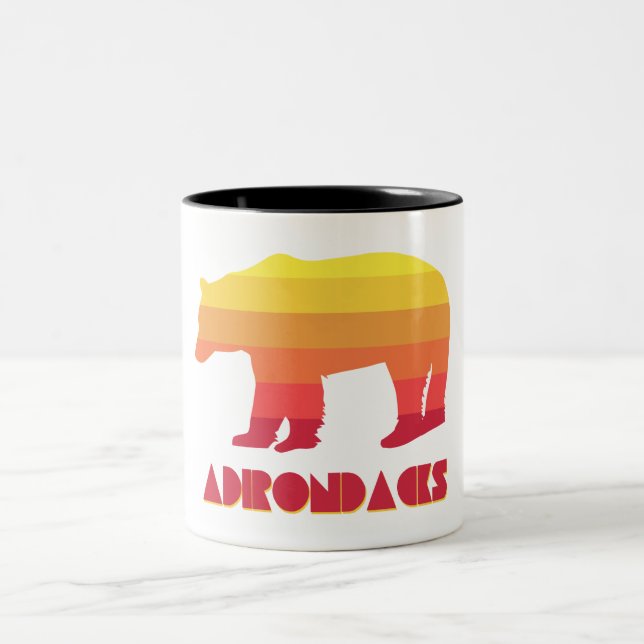 Caneca De Café Em Dois Tons Urso de Adirondacks (Centro)