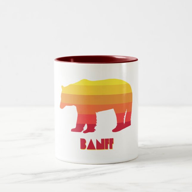 Caneca De Café Em Dois Tons Urso de Banff (Centro)