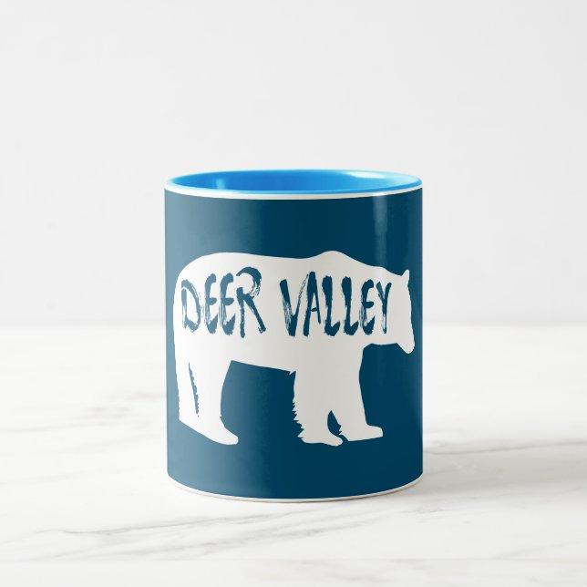 Caneca De Café Em Dois Tons Urso de Utah de Deer Valley (Centro)