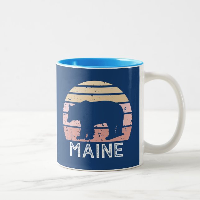 Caneca De Café Em Dois Tons Urso do Maine (Direita)
