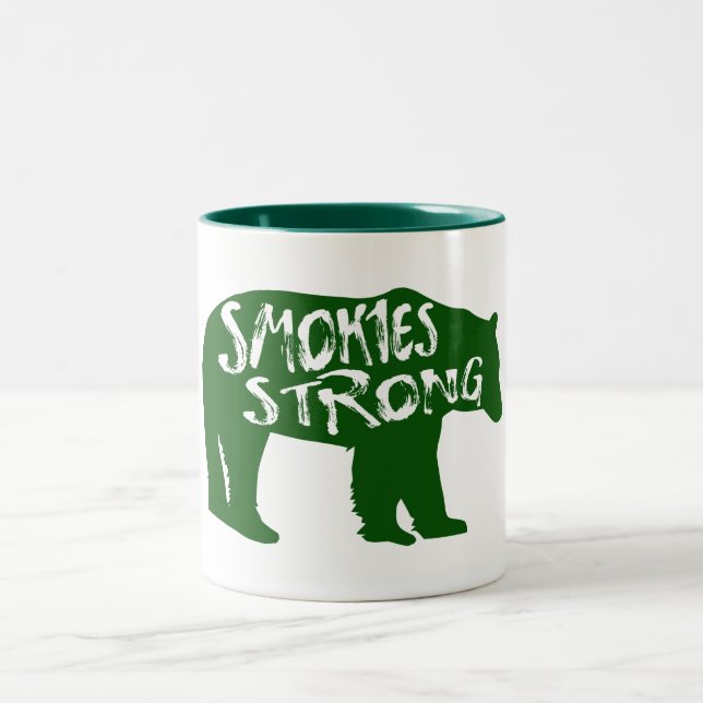 Caneca De Café Em Dois Tons Urso Forte das Smokies (Centro)
