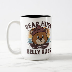 CANECA DE CAFÉ EM DOIS TONS URSO GAY ABRAÇOS E BELISCÕES NA BARRIGA ORGULHO DE