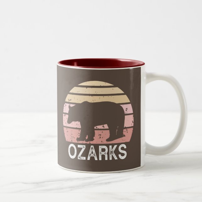 Caneca De Café Em Dois Tons Urso Ozarks (Direita)
