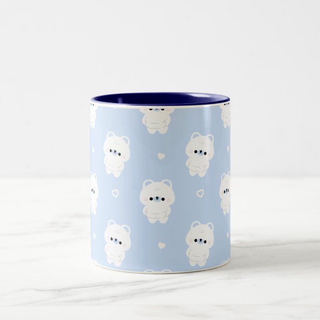 Caneca De Café Em Dois Tons Urso Polar Chonky (Centro)
