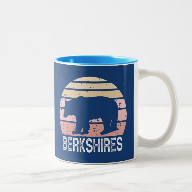 Caneca De Café Em Dois Tons Urso Retroativo Berkshires (Direita)