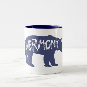 Caneca De Café Em Dois Tons Urso Vermont