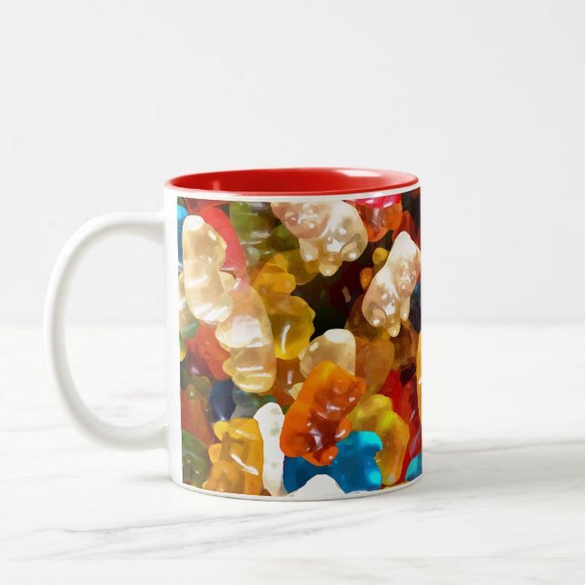 Caneca De Café Em Dois Tons ursos sombrios (Esquerda)