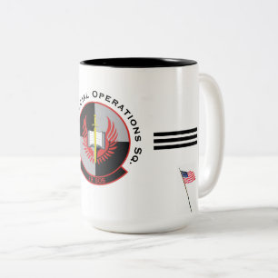 Caneca De Café Em Dois Tons USAF - 19º Sq. de Operações Especiais.