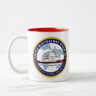 Caneca De Café Em Dois Tons USCGC Katmai Bay WTCB 101