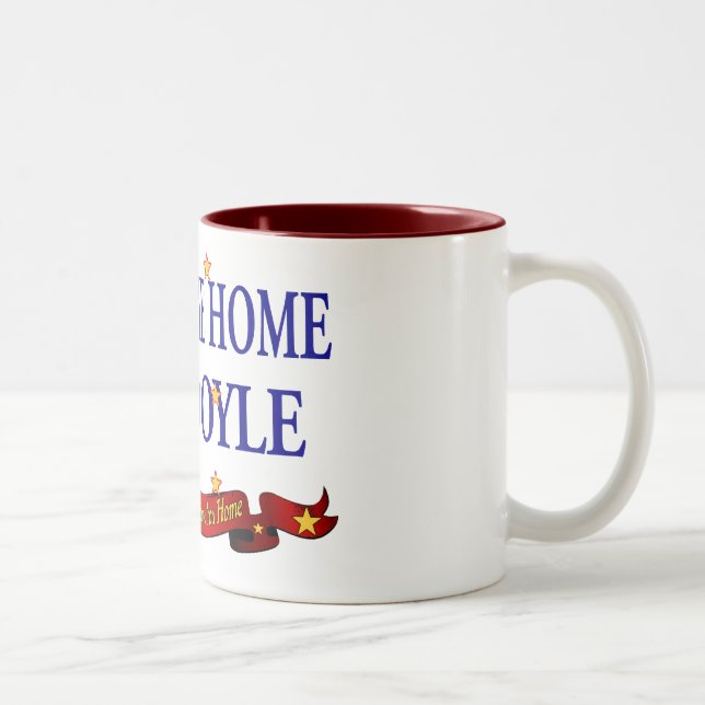 Caneca De Café Em Dois Tons USS Home bem-vindo Doyle (Direita)