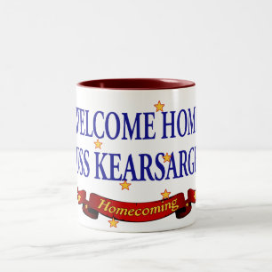 Caneca De Café Em Dois Tons USS Kearsarge Home bem-vindo