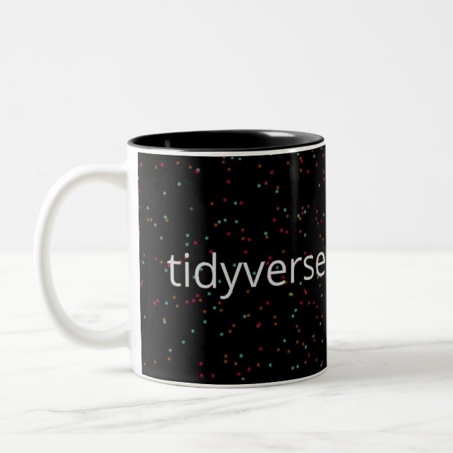 Caneca De Café Em Dois Tons Usuário do Tidyverse R (Esquerda)