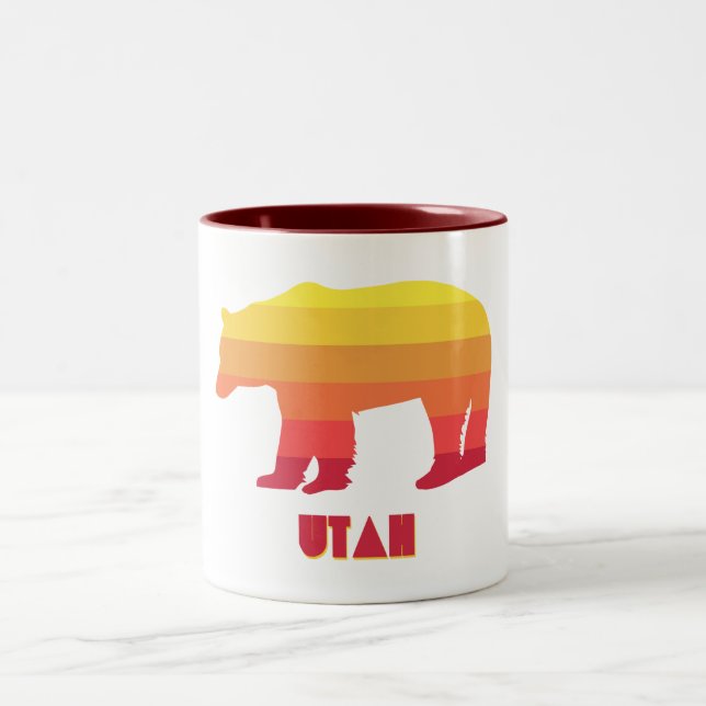 Caneca De Café Em Dois Tons Utah Bear (Centro)