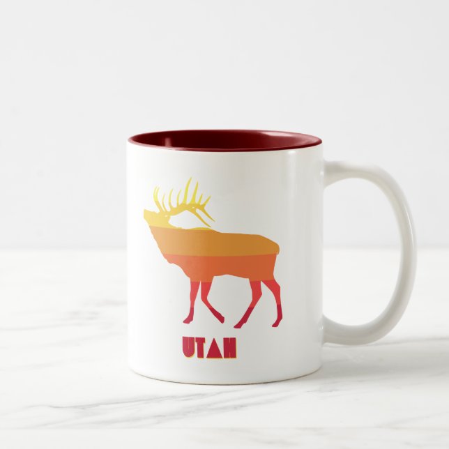 Caneca De Café Em Dois Tons Utah Elk (Direita)