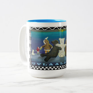 Caneca De Café Em Dois Tons "Uvlaalautaq"