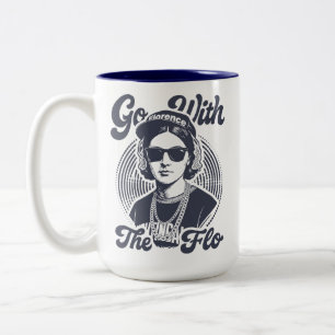 Caneca De Café Em Dois Tons Vá Com O Flo Florence Nightingale Hip Hop Retrô