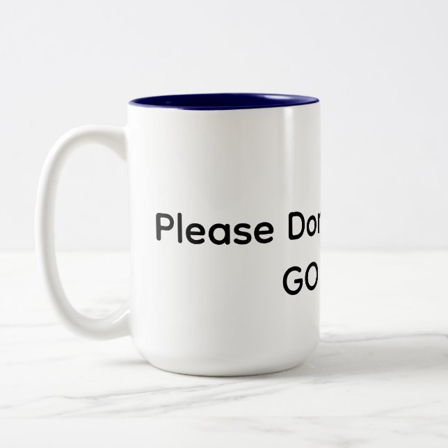Caneca De Café Em Dois Tons Vá embora!  (Esquerda)