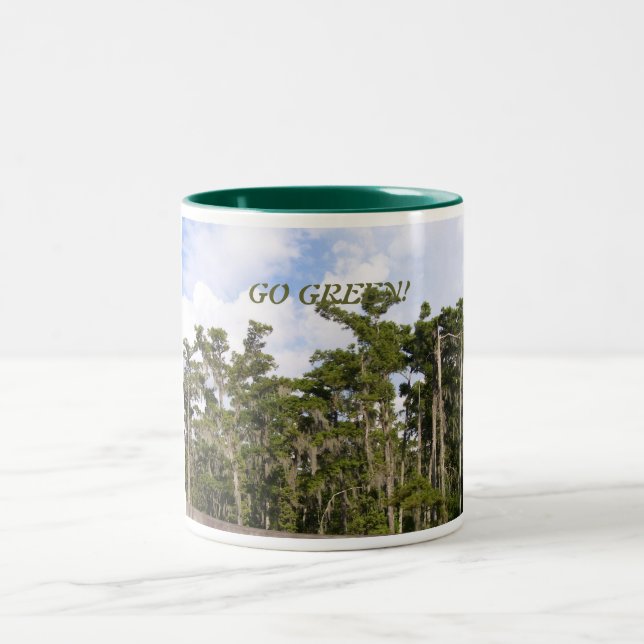 CANECA DE CAFÉ EM DOIS TONS VÁ VERDE (Centro)