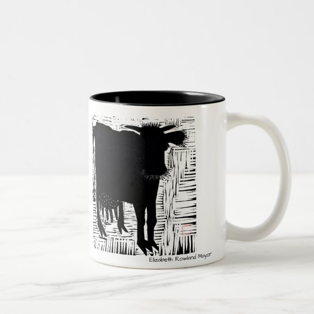 Caneca De Café Em Dois Tons Vaca (Direita)