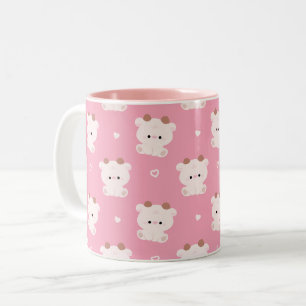 Caneca De Café Em Dois Tons Vaca branca