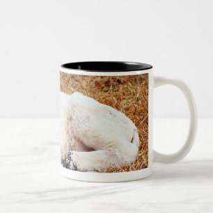 Caneca De Café Em Dois Tons Vaca do bebê, vitela