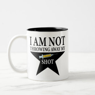 Caneca De Café Em Dois Tons Vacinação Covinda, NÃO vou jogar fora minha cha