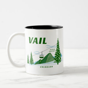 Caneca De Café Em Dois Tons Vail Eagle County Colorado