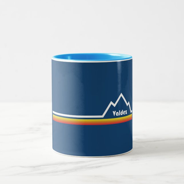 Caneca De Café Em Dois Tons Valdez Alaska (Centro)