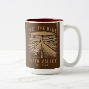 Caneca De Café Em Dois Tons Vale da Morte Califórnia Sinta o Calor