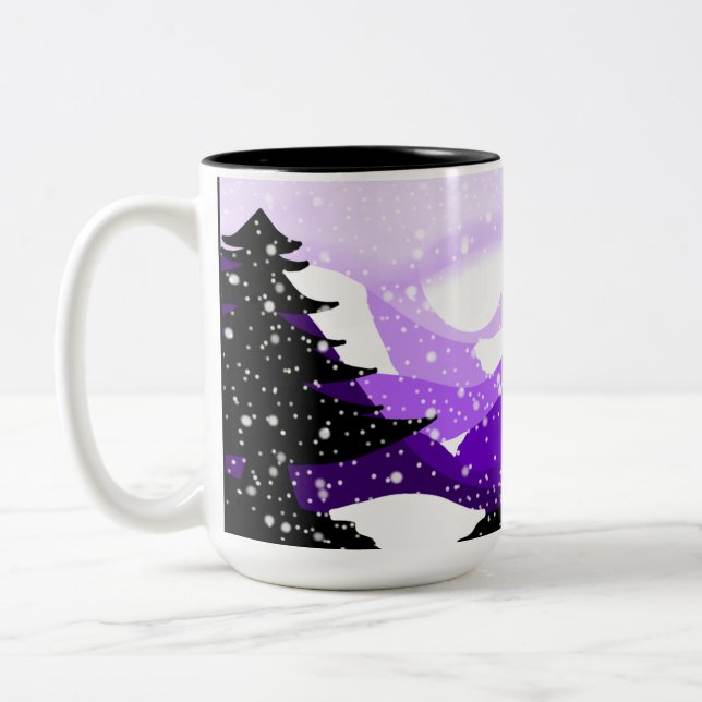 Caneca De Café Em Dois Tons Vale do Lilac (Esquerda)