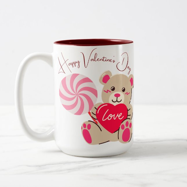 Caneca De Café Em Dois Tons Valentine Gift (Esquerda)