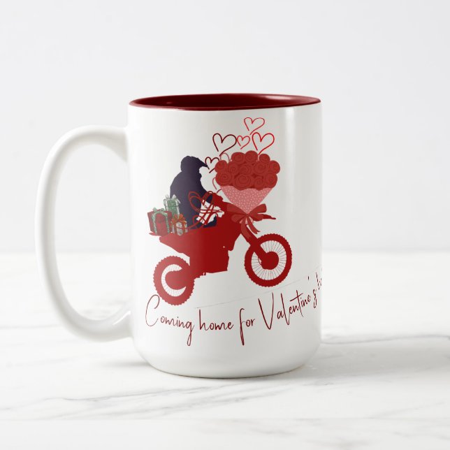 Caneca De Café Em Dois Tons Valentine gift (Esquerda)