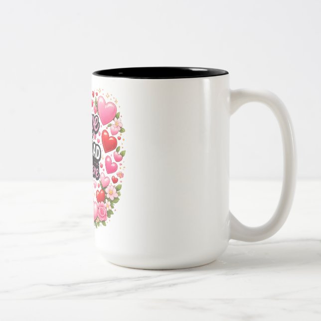 Caneca De Café Em Dois Tons Valentine Love Mug (Direita)