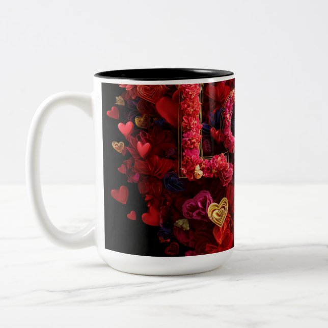 Caneca De Café Em Dois Tons Valentine’s Day Mug | Romantic, Cute &Heartwarming (Esquerda)