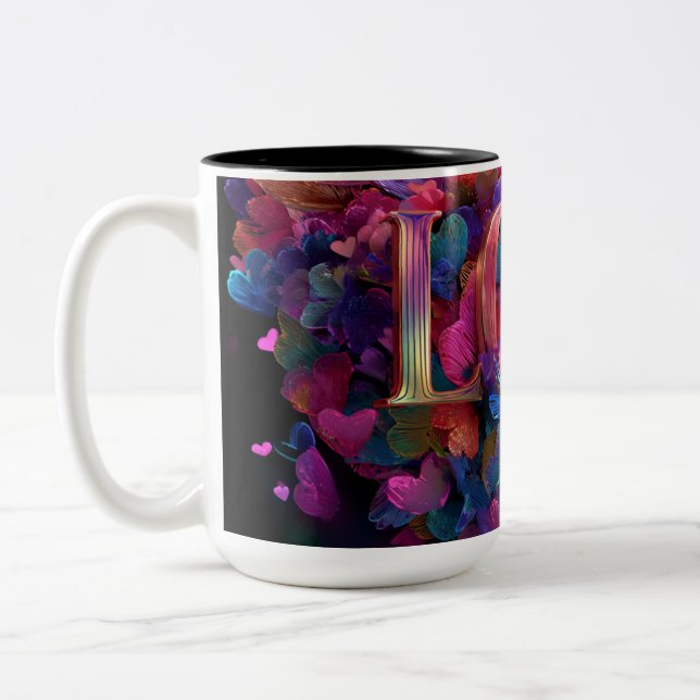 Caneca De Café Em Dois Tons Valentine’s Day Mug | Romantic, Cute &Heartwarming (Esquerda)