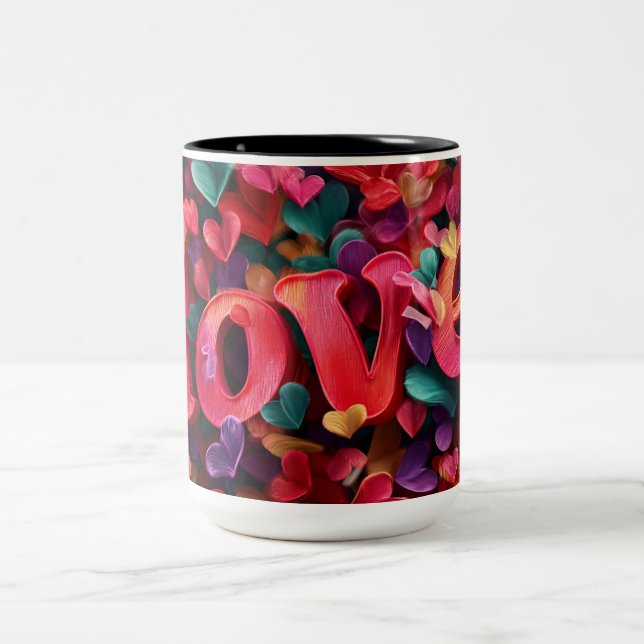 Caneca De Café Em Dois Tons Valentine’s Day Mug | Romantic, Cute &Heartwarming (Centro)