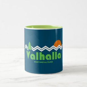 Caneca De Café Em Dois Tons Valhalla Provincial Park Retro