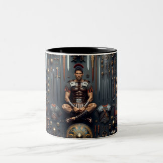 Caneca De Café Em Dois Tons Valor do Gladiador Romano
