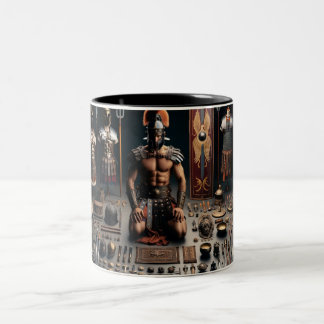 Caneca De Café Em Dois Tons Valor do Gladiador Romano