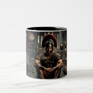 Caneca De Café Em Dois Tons Valor do Gladiador Romano