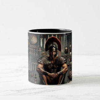 Caneca De Café Em Dois Tons Valor do Gladiador Romano