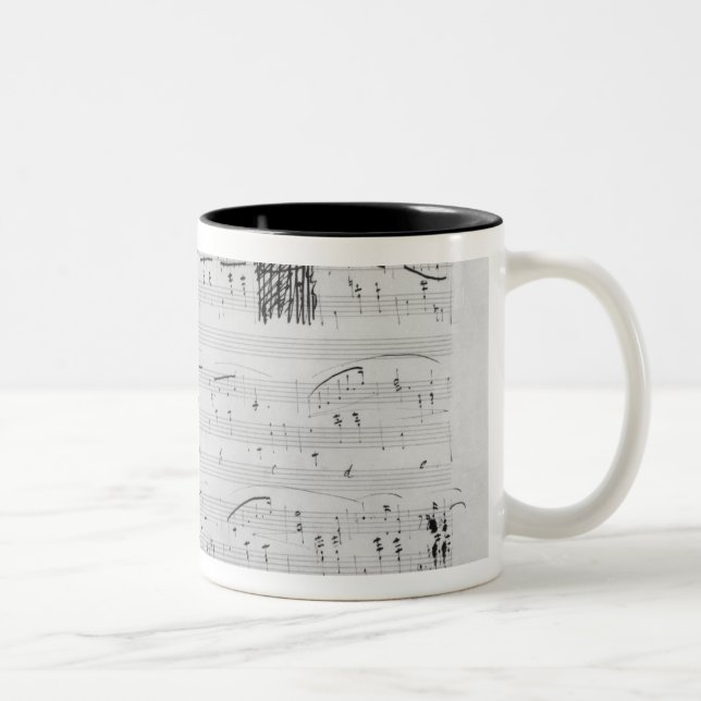 Caneca De Café Em Dois Tons Valsa no menor de F (Direita)