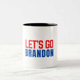 Caneca De Café Em Dois Tons vamos brandon