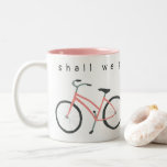 Caneca De Café Em Dois Tons Vamos dar uma volta? Muda de bicicleta<br><div class="desc">Vamos vai dar uma volta juntos depois que eu tomar meu café! Mão desenhada para você! Personalize o texto e a cor do dentro da caneca. Faz um presente excelente!</div>
