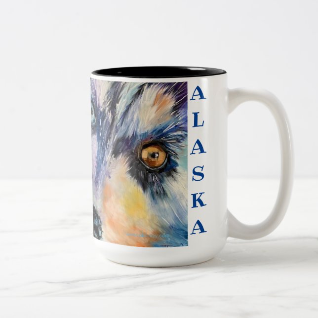 Caneca De Café Em Dois Tons Vamos Executar caneca de café de 15 oz de dois ton (Direita)